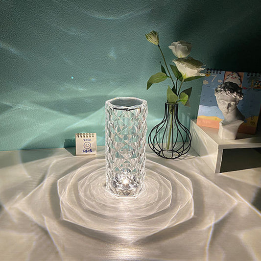 Crystal Touch Rose Lamp